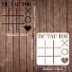 FINGERINSPIRE Tic Tac Toe Board Stencil DIY Family XOXO Game Home Decor Gift 30x30cm Stencil Template Large Reusable Mylar Template Arts and Crafts Scrapbooking for Airbrush Painting Drawing DIY-WH0172-563-2