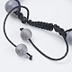 Electroplate Druzy Quartz Braided Bead Bracelets BJEW-F304-02-45mm-4