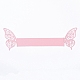 バタフライペーパーナプキンリング  結婚式のパーティーナプキンテーブルの装飾のため  ピンク  6.7x21.3x0.03cm  ロール：4.5cm CON-G010-B03-3