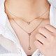 SHEGRACE 925 Sterling Silver Two-Tiered Necklaces JN701B-3