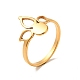 Ионное покрытие (ip) 201 кольцо из нержавеющей стали для женщин RJEW-G266-04G-3