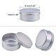 BENECREAT 10 Pcs 150ml Aluminum Tin Jars CON-BC0004-26P-150ml-3
