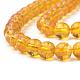 Synthetic Citrine Beads Strands G-S150-14-6mm-2