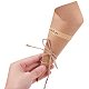 PandaHall Elite 50pcs Folding Kraft Paper Cones Flower Holder Bouquet Candy Chocolate Bags Boxes with Hemp Ropes Label Stickers Tape DIY Wedding Table Decor Party Gift Box DIY-PH0020-67-5