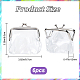 GORGECRAFT 6PCS Clear Coin Purses Transparent Change Purses Waterproof PVC Jelly Wallets Kiss Lock Clear Change Pouch Gifts for Women Carrying Your Change Cards Earphone Keys ABAG-GF0001-16-2