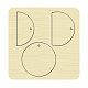 Matrici per taglio del legno DIY-WH0169-64-1