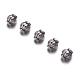 Perlas espaciadoras de plata tibetana X-A575-2