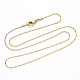 Vakuumbeschichtung 304 Coreana-Halskette aus Edelstahl NJEW-S420-006C-G-3