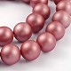 Round Shell Pearl Bead Strands BSHE-J011-6mm-M-3