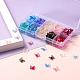 300Pcs Transparent Spray Painted Glass Charms GLAA-LS0001-02-5