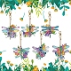Blumen-Libelle-Diamant-Malerei-Set zum Selbermachen PW-WG25200-01-4