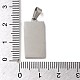 304 pendente in acciaio inossidabile con etichetta con pendenti vuoti STAS-B053-03P-3