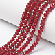 Chapelets de perles en verre opaque de couleur unie EGLA-A034-P8mm-D02-1