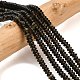 Естественный золотистый отлив обсидиан бисер пряди G-L635-A11-4x2mm-01-1