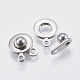 201 Stainless Steel Snap Clasps STAS-O114-020P-2