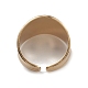 Ионное покрытие (ip) 304 кольцо из нержавеющей стали с открытыми глазами для женщин RJEW-G285-22G-3