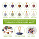Fashewelry 20Pcs 10 Styles Natural Mixed Gemstone Pendants G-FW0001-39-6