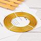 BENECREAT 10m 5mm Wide Gold Flat Jewelry Craft Wire 18 Gauge/1mm Andozied Aluminum Wire for Bezel AW-BC0003-12B-4