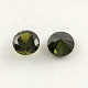 Diamante en forma de circonio cúbico espalda cabujones ZIRC-R004-5mm-05-2