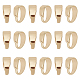 Beebeecraft 1 Box 200Pcs Pinch Clip Clasp Bail 18K Gold Plated Brass Necklace Clasps Pendant Charms Connectors Bails for Necklace Jewelry Findings KK-BBC0011-42-1