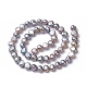 Fili di perle di perle d'acqua dolce coltivate naturali PEAR-R064-24-3