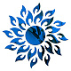 ひまわりアクリル鏡ウォールステッカー  マスキングテープ付  家の装飾の壁のステッカー  アクリル鏡の装飾  ブルー  205~520x225~520x150x0.2~1mm DIY-CN0001-18D-1