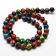 Round Synthetic Imperial Jasper Beads Strands G-I098-6mm-M-3