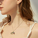 Cheriswelry 36pcs 9 styles alliage pendentifs lunette arrière ouverte FIND-CW0001-22-8