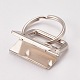 Iron Keychain Clasp Findings IFIN-WH0018-01-4