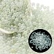 Bagliore luminoso nelle perle rotonde di vetro trasparente scuro GLAA-F124-B02-1
