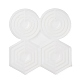 Moules en silicone pour pendentifs hexagonaux/ronds/anneaux SIMO-R002-04-3