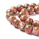 Assembled Synthetic Pyrite and Dyed Howlite Beads Strands G-K317-A03-04-3