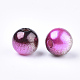 Perles en plastique imitation perles arc-en-abs OACR-Q174-4mm-12-2