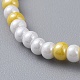 Bracelets extensibles pour enfants en perles de verre BJEW-JB04823-6