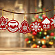 DIY ペンダント デコレーション 樹脂 ダイヤモンド ペインティング キット  クリスマスの家の装飾に  ミックスカラー  ペンダント：50~70x70~75mm  10個/セット DIAM-PW0001-106-5