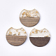 Resin & Walnut Wood Pendants RESI-T023-11H-1