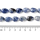 Fili di perle di diaspro macchia blu naturale G-K357-A06-01-5