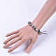 Chip Natural Labradorite Stretch Bracelets BJEW-JB04564-01-4