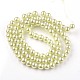 Dyed Glass Pearl Round Beads Strands HY-X0001-08-2