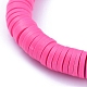Handmade Polymer Clay Heishi Beads Stretch Bracelets BJEW-JB05089-04-3