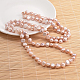 Collana con perline e pepite di perle naturali NJEW-P126-A-01A-01-1