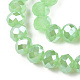 Electroplate Glass Beads Strands EGLA-A034-J6mm-B03A-3