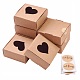 Квадратные коробки для хранения подарков из крафт-бумаги CON-CJ0001-14-2