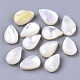 Perlas de concha de nácar de concha blanca natural SHEL-R047-17-1