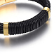 Bracelets en cuir tressé BJEW-E352-06G-2