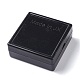 アクリルジュエリーボックス  スポンジで  正方形  ブラック  4.9x4.9x2cm OBOX-XCP0001-03-3