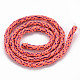 Handmade Polymer Clay Bead Strands CLAY-S094-4mm-A07-2