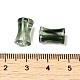 透明アクリルビーズのグラデーション効果  竹の共同  濃い緑  12.5x7.5mm  穴：1.8mm  1020個/ 500g OACR-Q193-01C-3