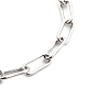 Iron Paperclip Chain Bracelets BJEW-JB0544-3