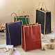 Biyun 16 шт. 4 цвета прямоугольные сумки для переноски из крафт-бумаги CARB-BY0001-02-5